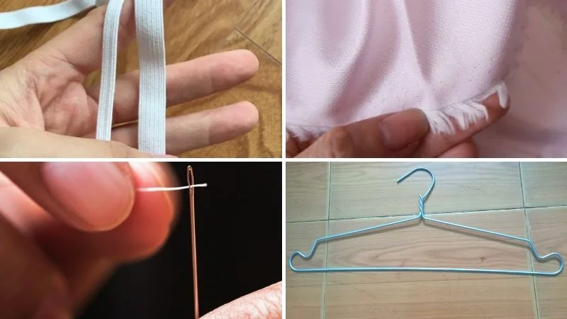 Cách làm khuôn bánh cuốn từ móc quần áo không phải ai cũng biết